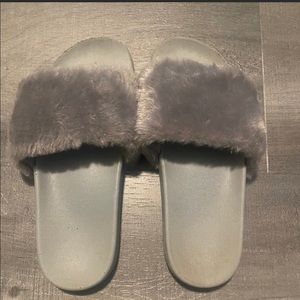 Gray fuzzy slides